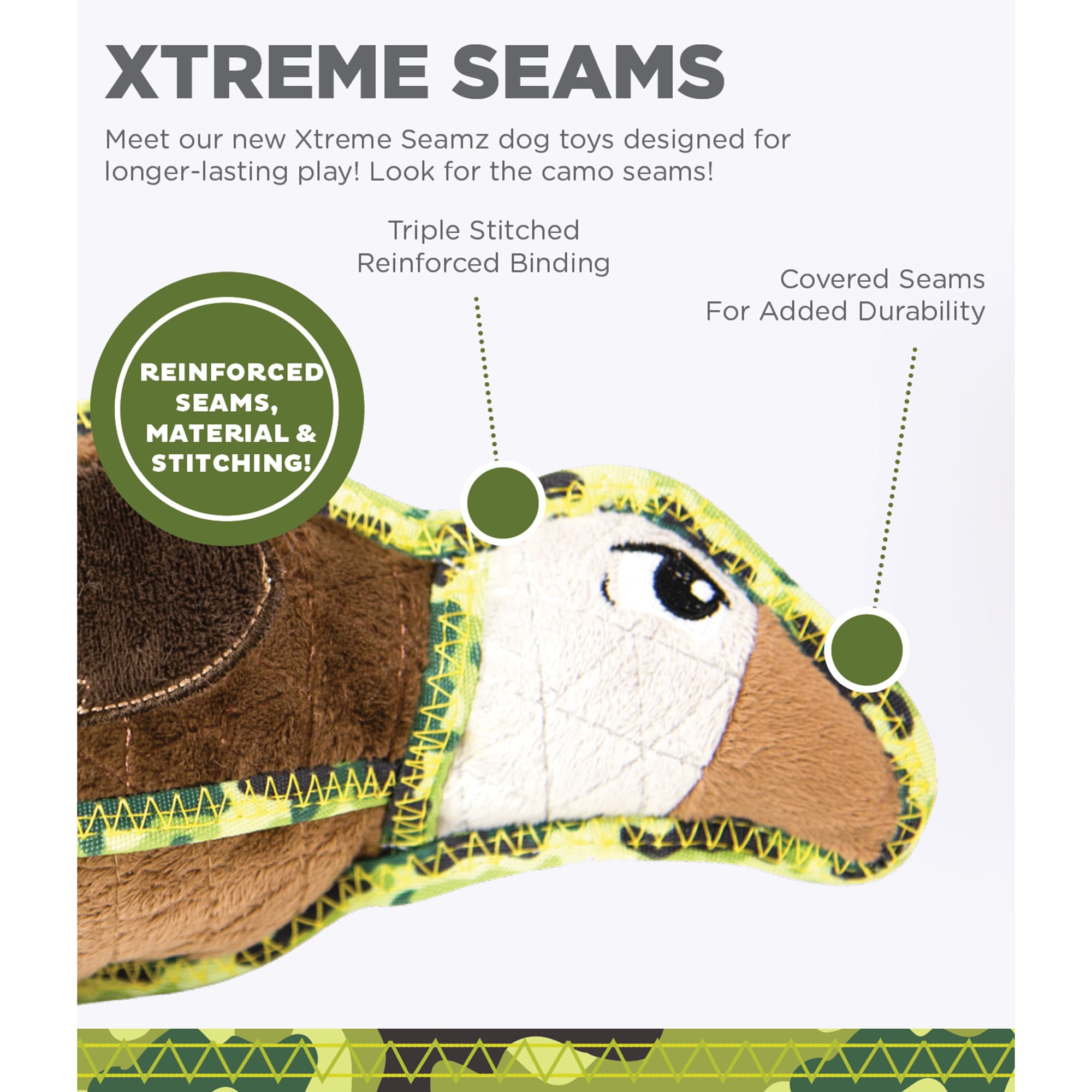 Outward Hound Brown Xtreme Seamz Vulture Dog Toy， 3X-Large