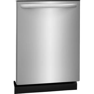 Frigidaire 24 In. in. Top Control Built-In Tall Tub Dishwasher in Stainless Steel with 4-Cycles 54 dBA FFID2426TS