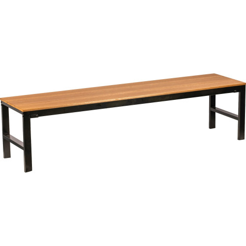 Lorell Teak Faux Wood Outdoor Bench (42688)