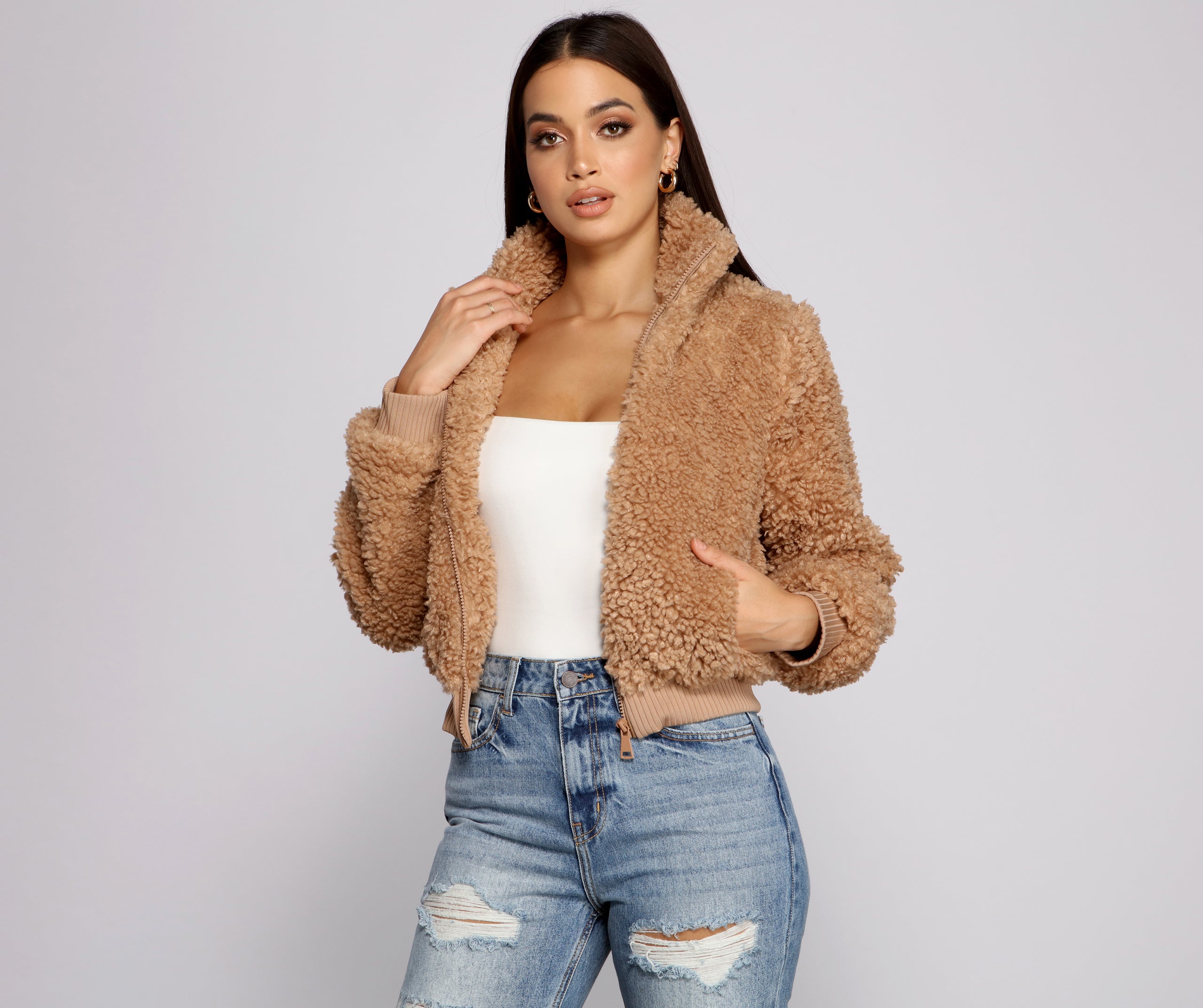 Back To Basics Faux Fur Jacket