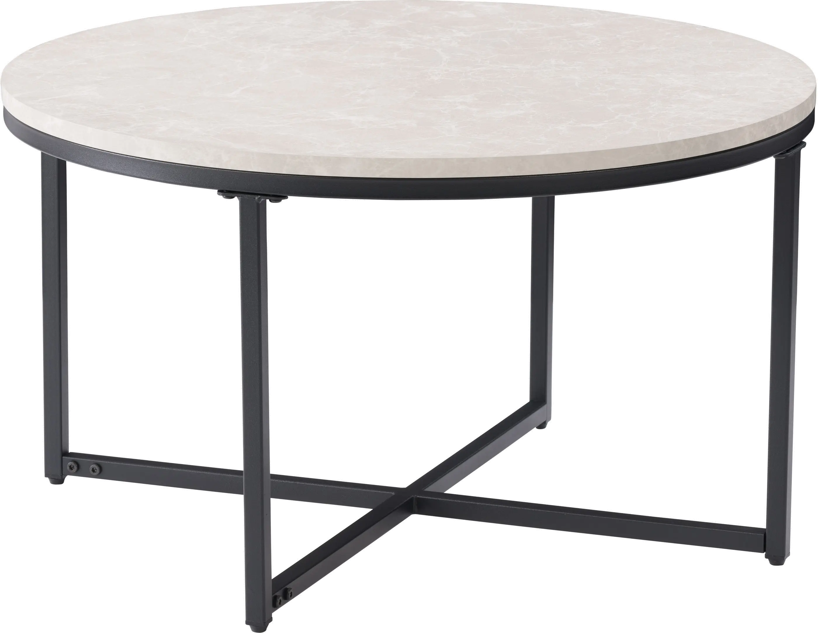 Ayla Gray Marble Coffee Table