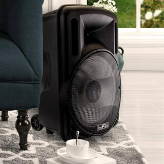 BEFREE SOUND 12 in. 2500-Watt Bluetooth Portable Party PA Speaker with Illuminating Lights 98595926M