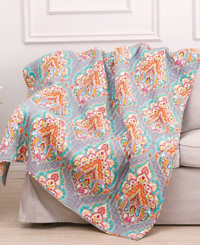 Levtex Marielle Reversible Quilted Throw， 50 x 60