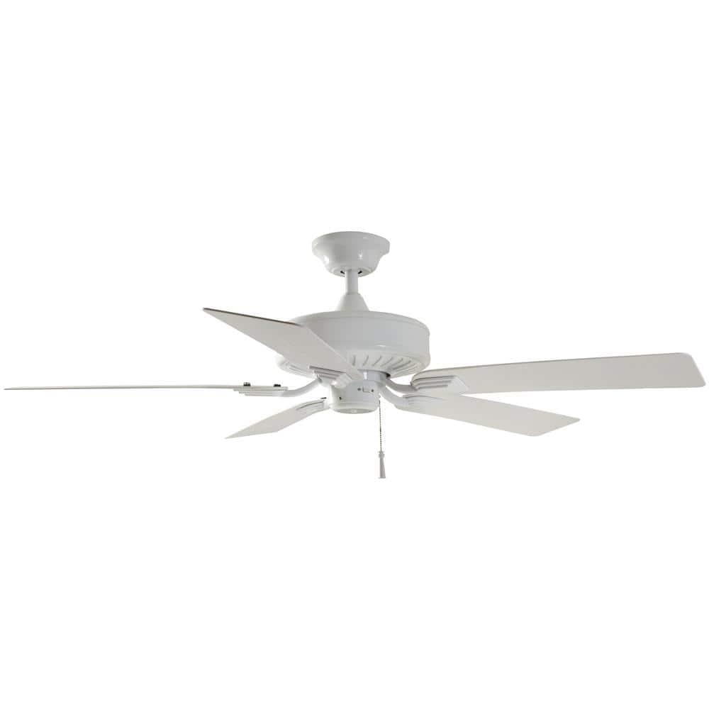 Hampton Bay Barrow Island 52 in IndoorOutdoor White Ceiling fan