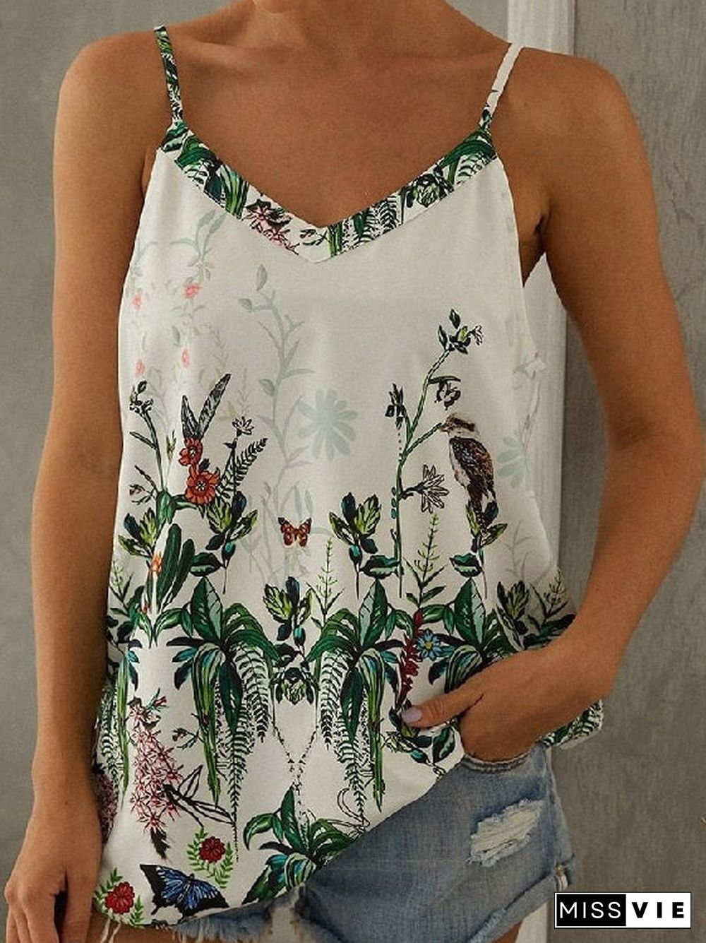 Ladies Camisole Print Vest Top