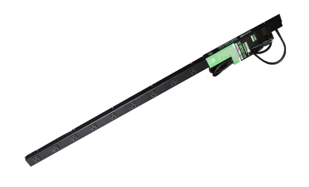 Grip On Tools 12 Three Prong Outlet 4' Super Power Strip