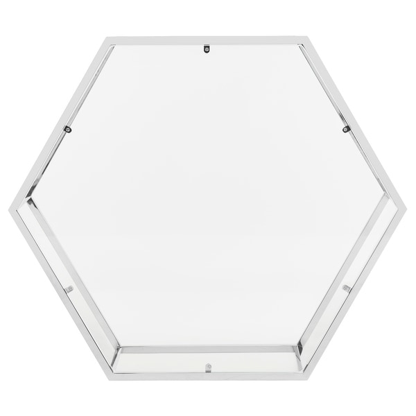 SAFAVIEH Eliana Glass Chrome Hexagon Coffee Table - 36.2