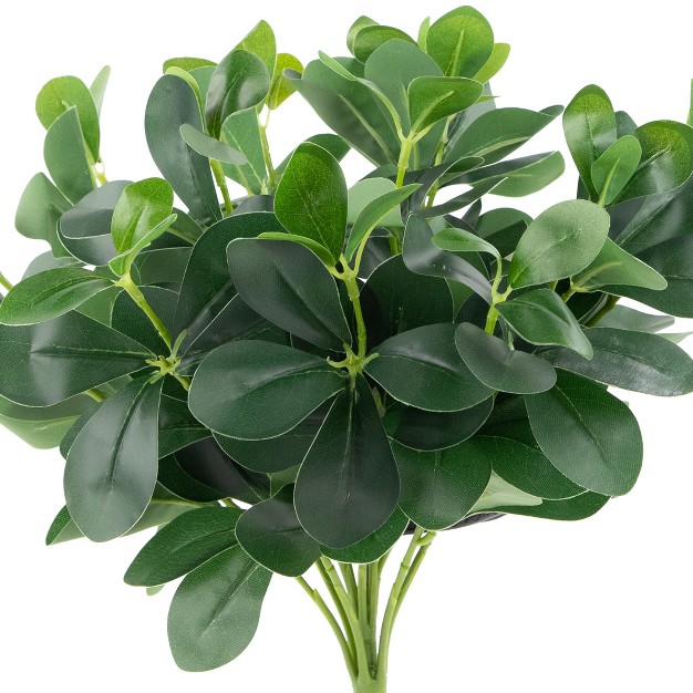 Two tone Polyscias Artificial Spring Floral Bush Green