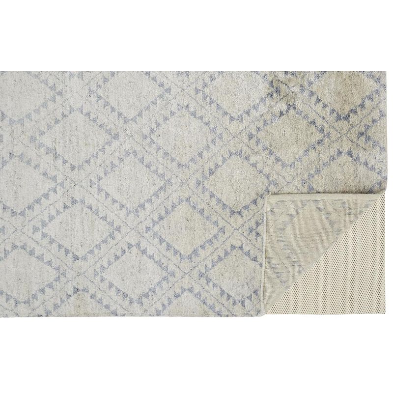 Weave and Wander Bahar Diamond Hand-Knotted Wool Rug