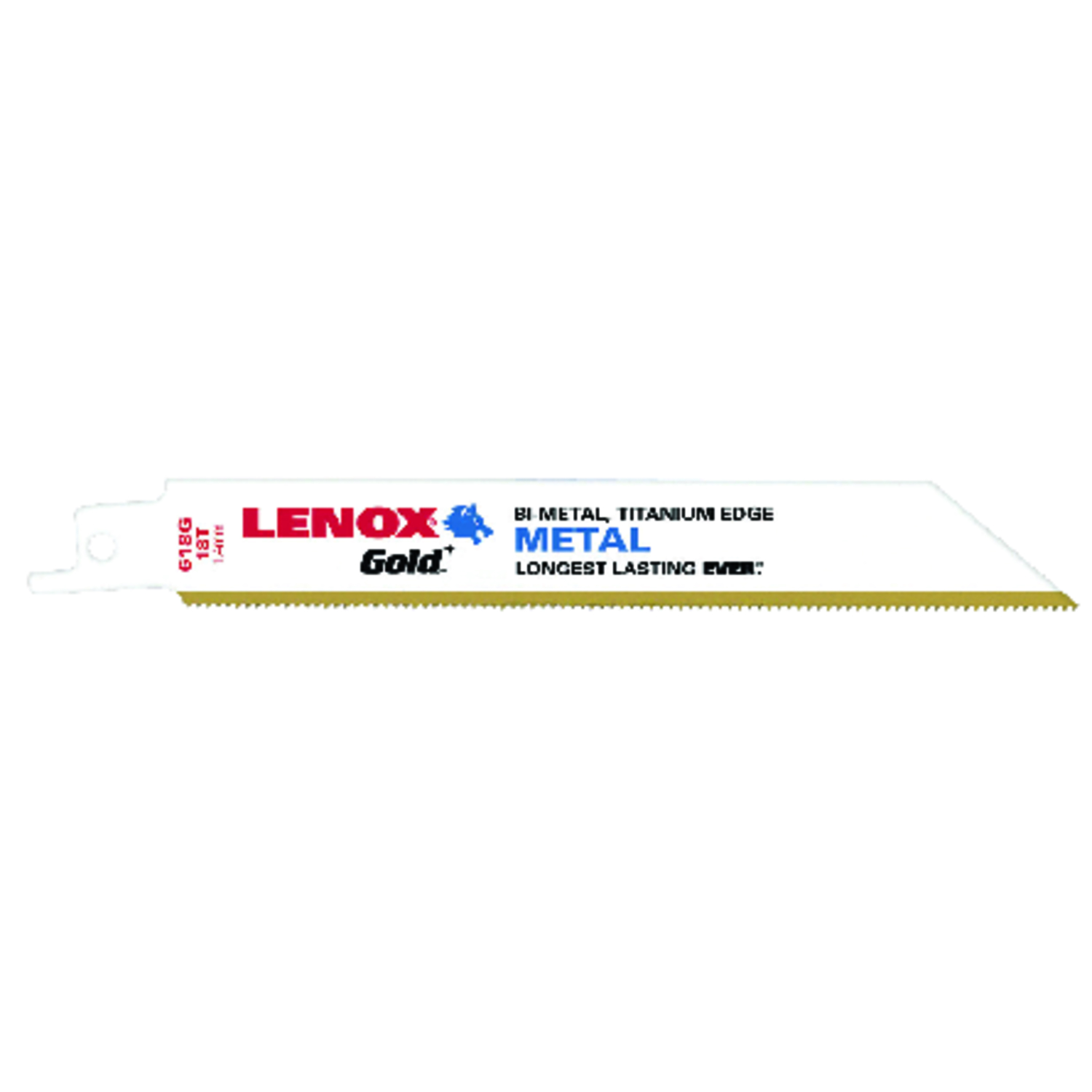 Lenox Gold 6 in. Bi-Metal Reciprocating Saw Blade 18 TPI 5 pk