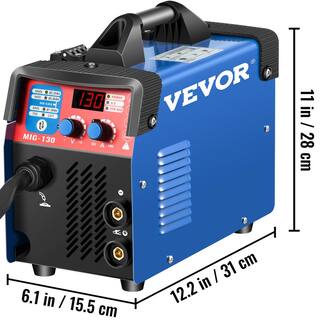 VEVOR 3 in 1 MMAMIGLIFT TIG Combo Welder 130 Amp 110-Volt IP21S Welding Machine with IGBT Inverter Free Welding Wires Gun MIGHJ130SZHJM0001V1