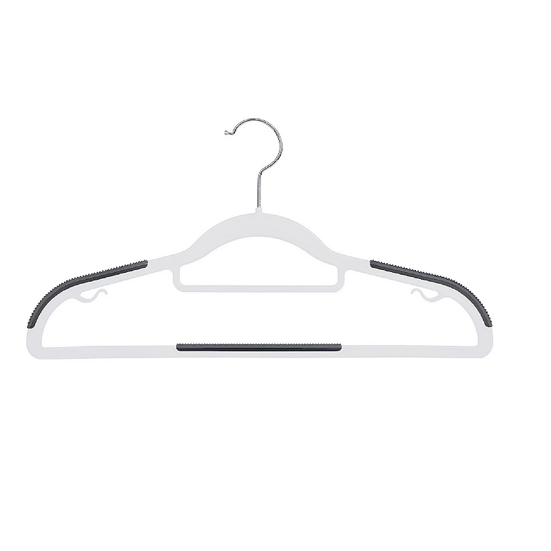 50 Pack Coat Hangers， Heavy-Duty Plastic Hangers with Non-Slip Design