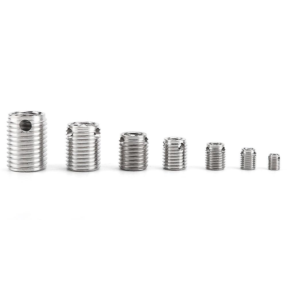 58pcs Threaded Inserts Stainless Steel Self Tapping Thread Insert Screw Thread Repair Insert