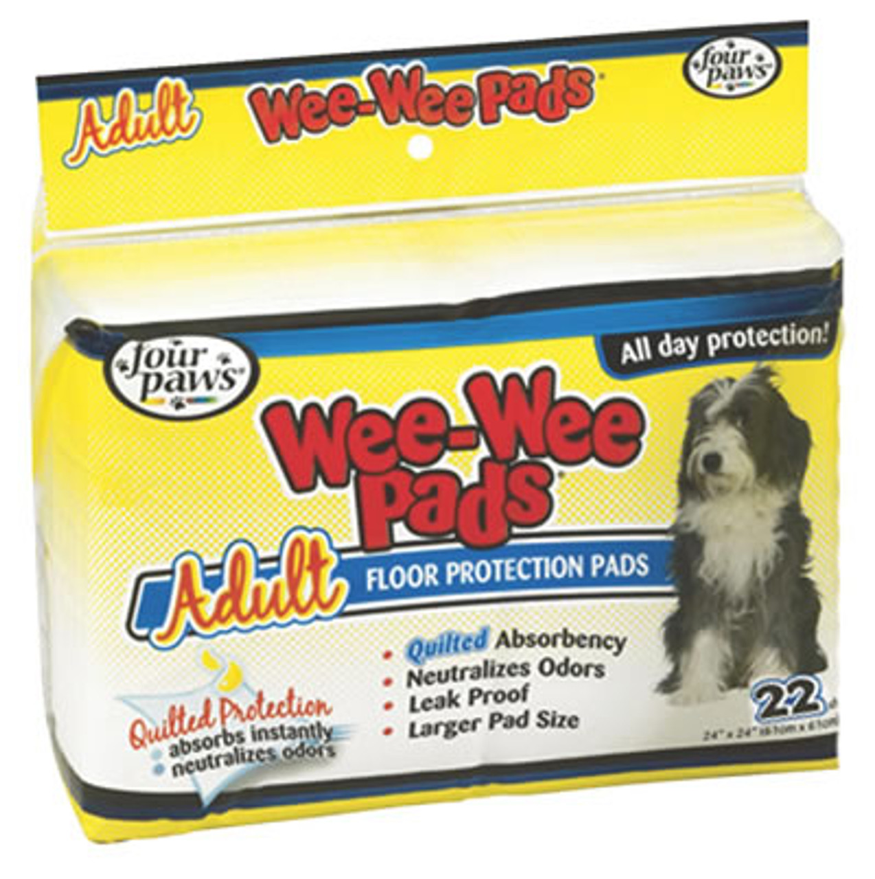 Wee Wee Pads For Adult Dogs， 24x24， 22 Count