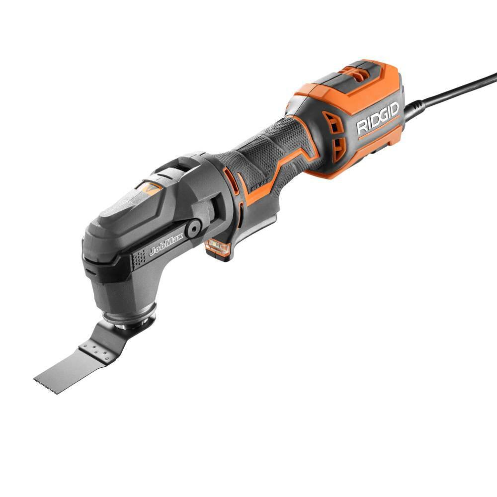 RIDGID 4 Amp Corded JobMax Multi-Tool with Tool-Free Head R28602