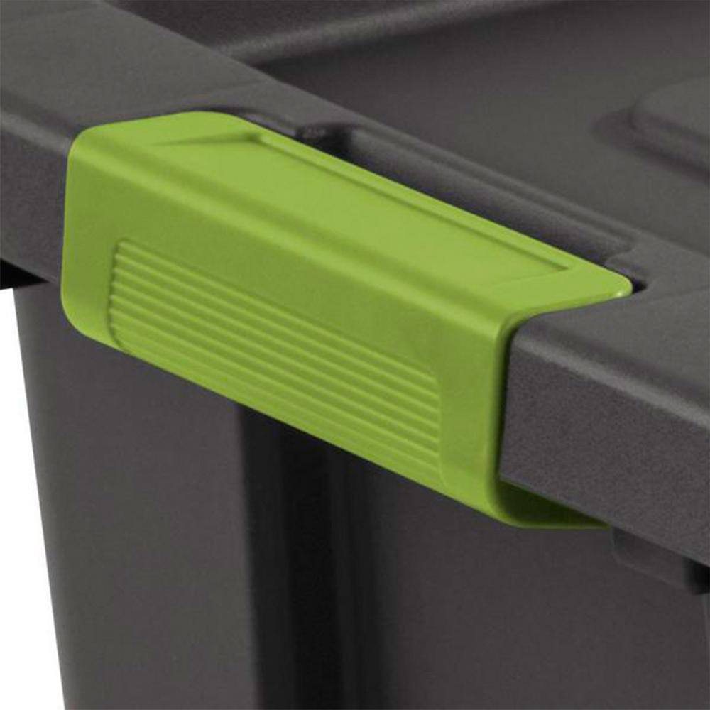 Sterilite Tuff1 Latching 18 Gal. Plastic Storage Tote Container and Lid (6-Pack) 6 x 15253V06