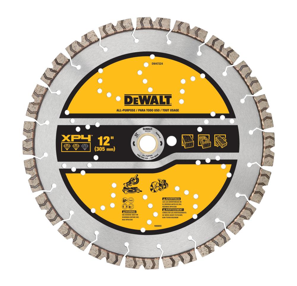 DEWALT Diamond Blade 12 SEGMENTED XP4 ALL PURPOSE