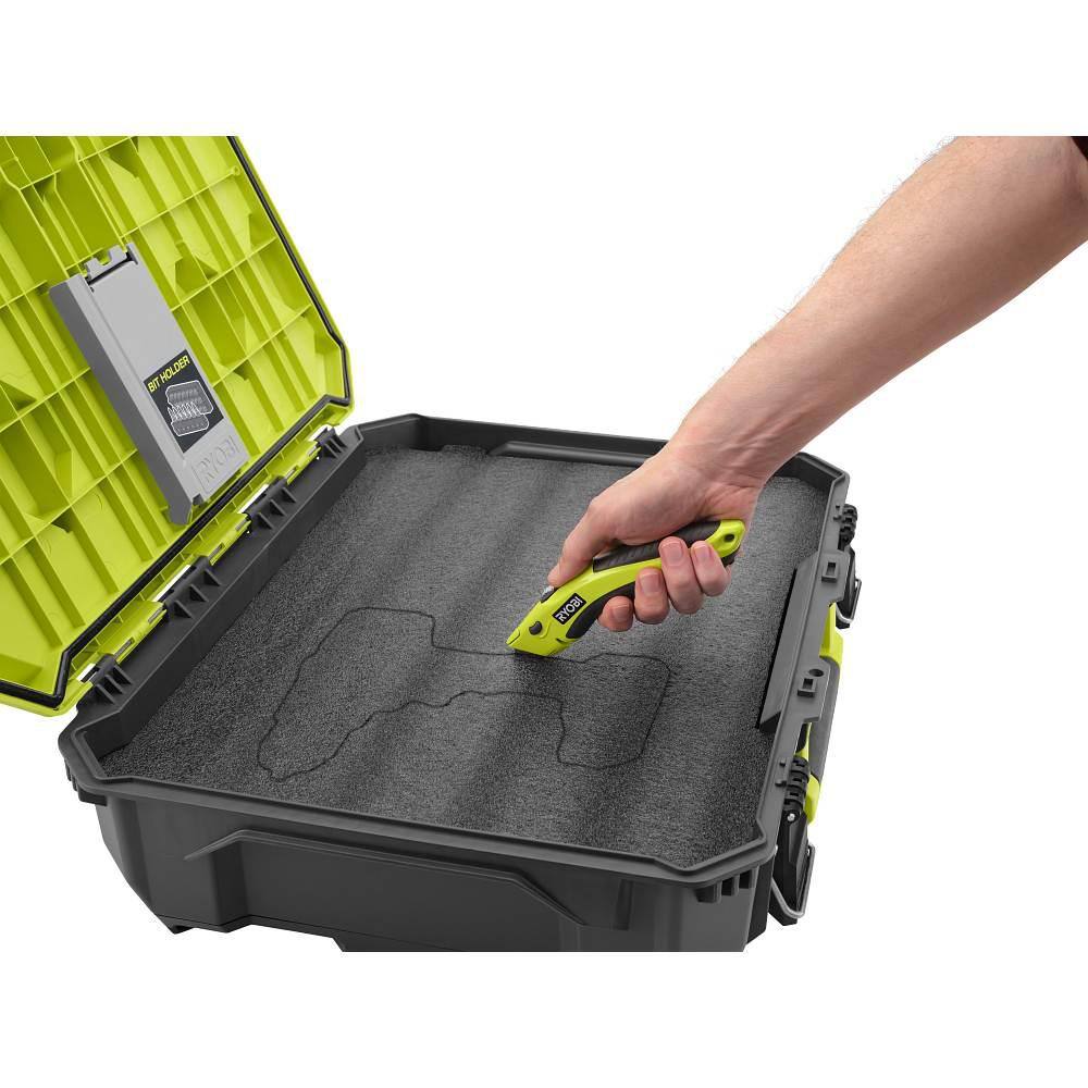 RYOBI LINK Medium Tool Box and Tool Box Foam Insert STM102-STM307