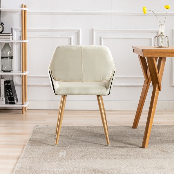 Modern Accent Chairs Fabric Upholstered with Metal Legs