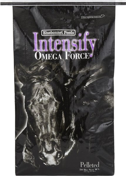 Bluebonnet Feeds Intensify Omega Force High Protein， Low Starch Horse Feed