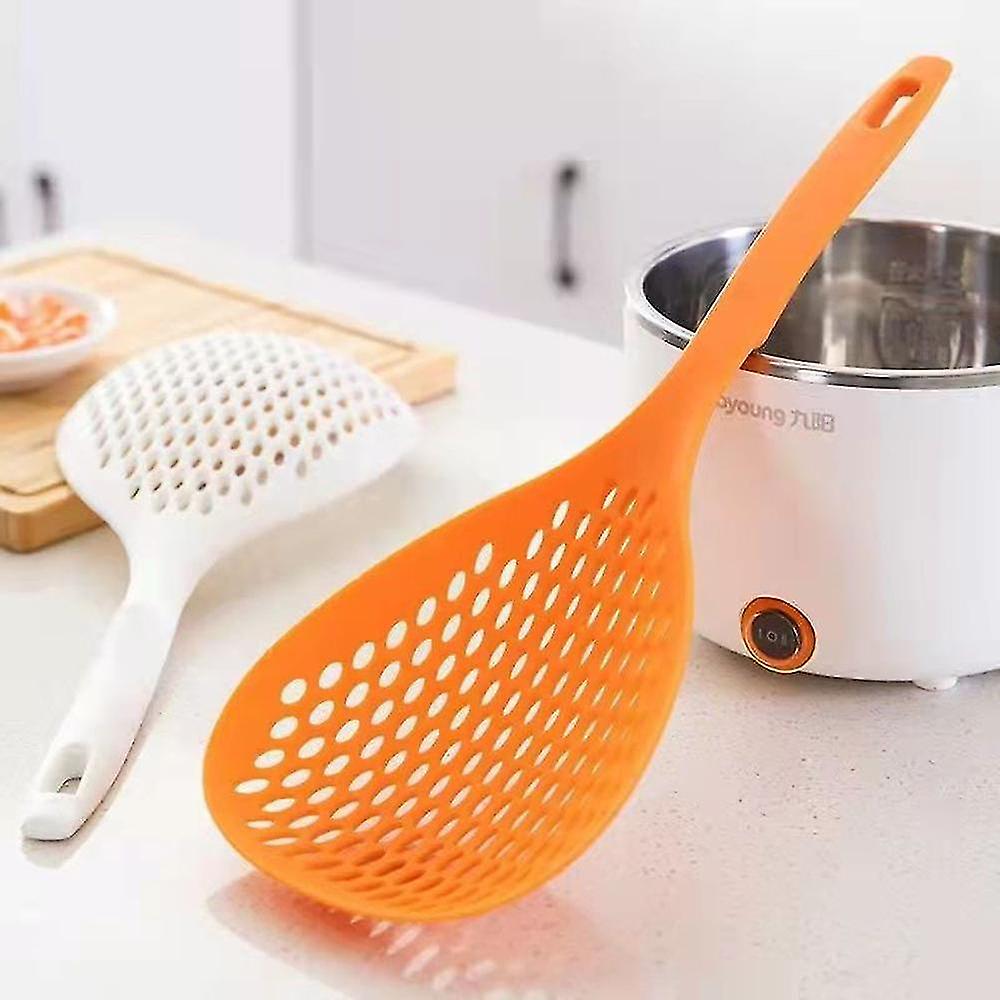 Scoop Colander Strainer， Skimmer Slotted Spoon Scoop Thermoplastic Colander Strainer Shovel