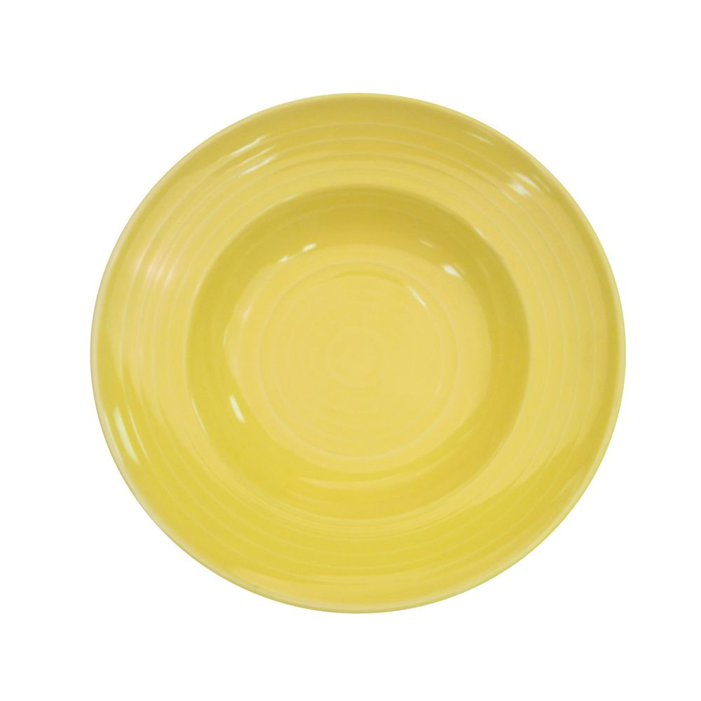 Color Tango， Pasta Bowl 9 Oz. 9Dia. X 1-7/8H， Porcelain， Sunflower