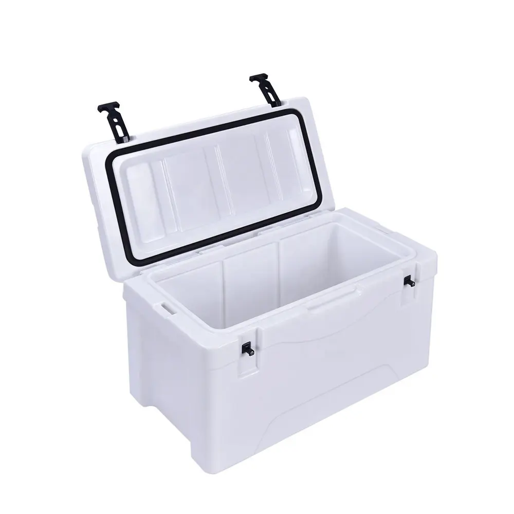 Rotomolded Plastic Ice Box For Camping Hiking Customized Ice Chest Beer Cooler Case