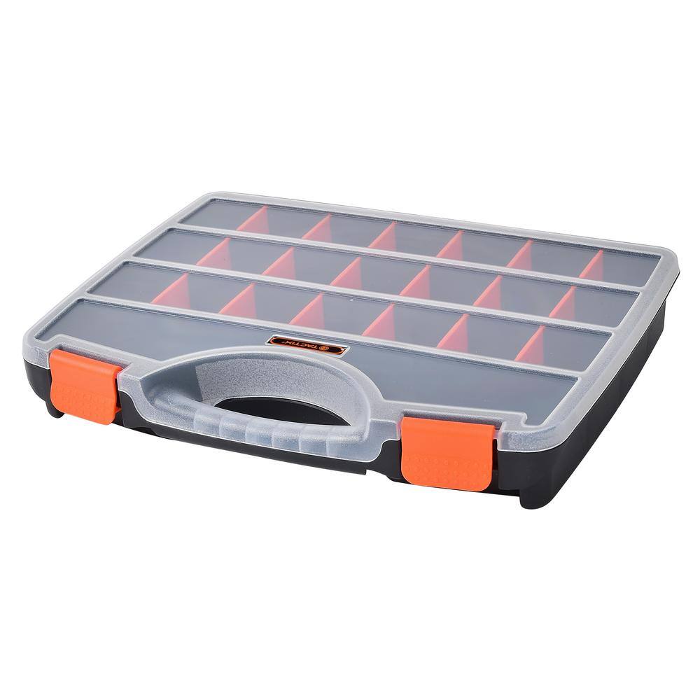 TACTIX 21-Compartment Plastic Portable Small Parts Orgainzer 320018