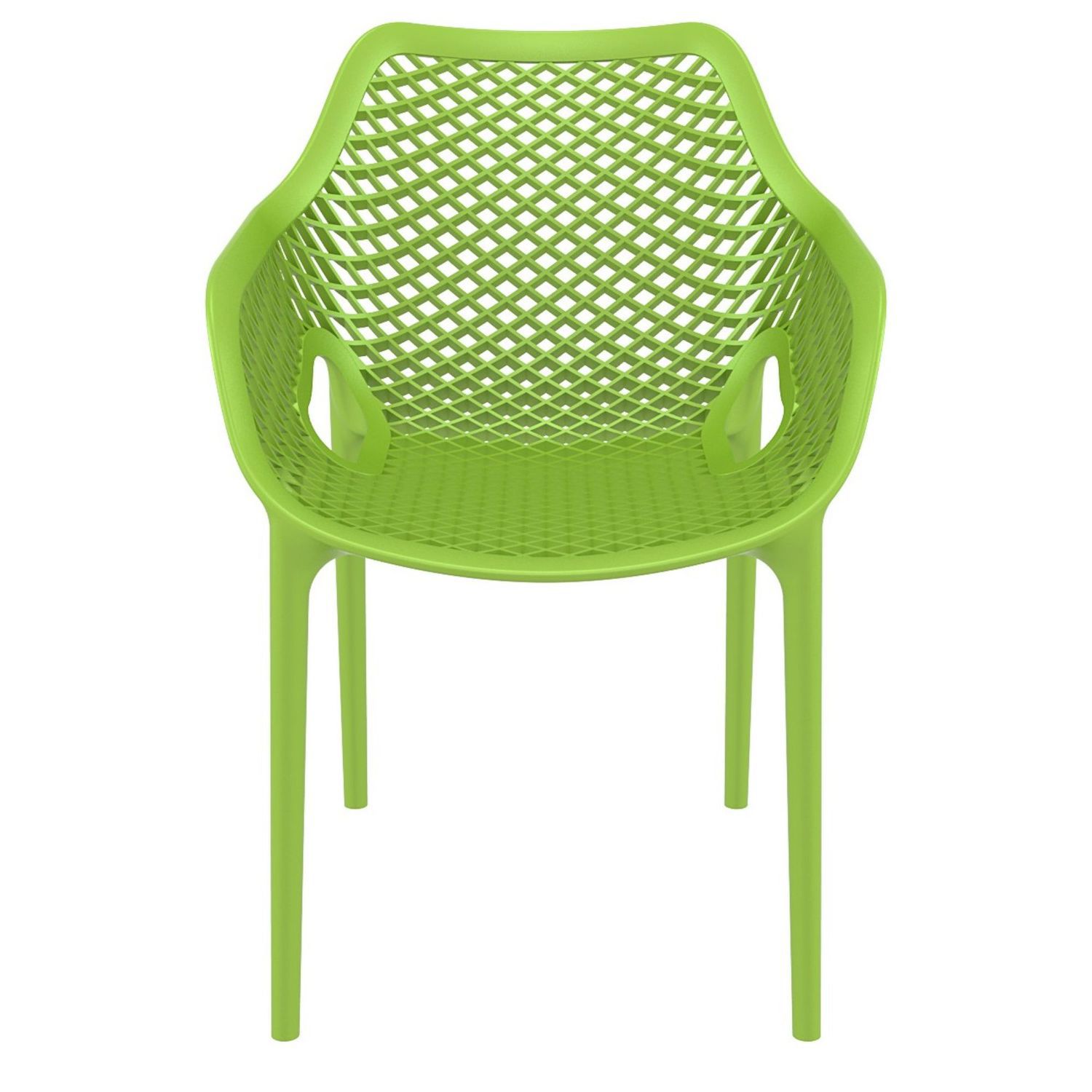 32.25 Tropical Green Outdoor Patio Dining Arm Chair - Extra Large