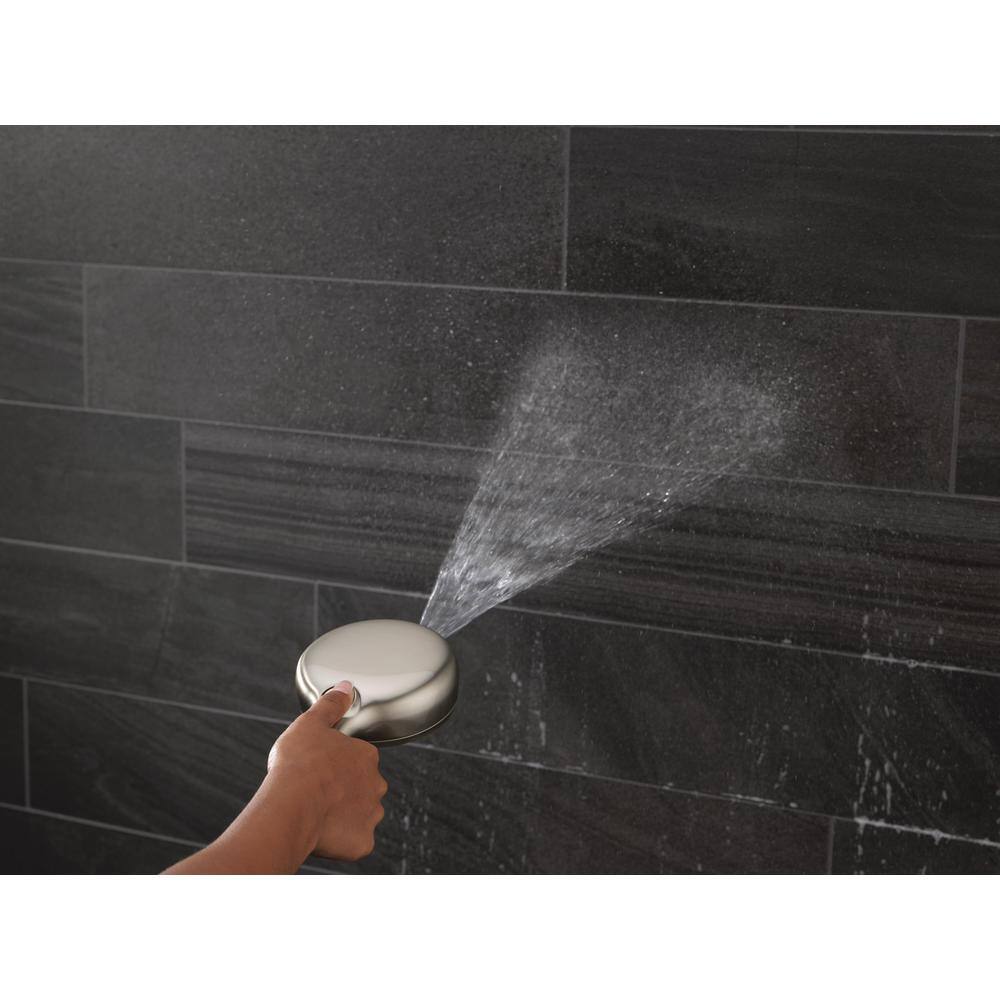 Delta 6-Spray Patterns 1.75 GPM 4.5 in. Wall Mount Handheld Shower Head in Spotshield Brushed Nickel 75740SN