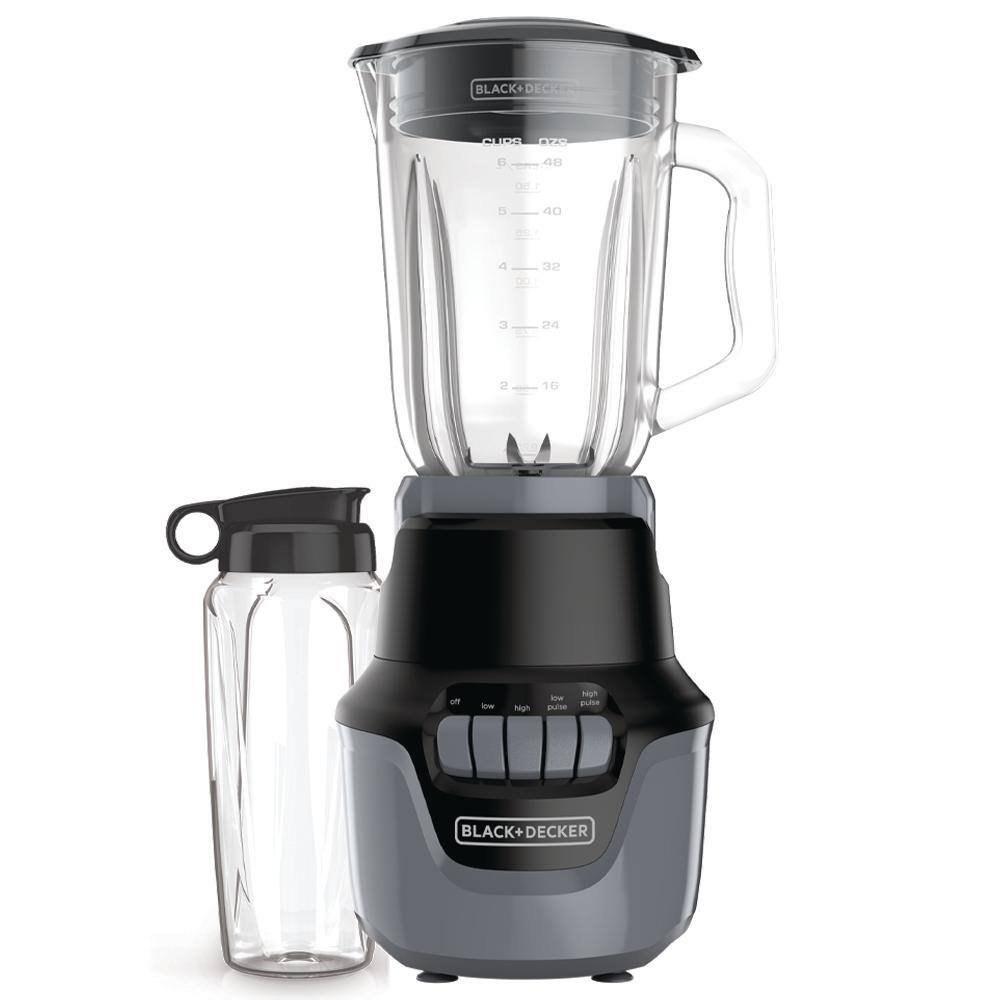 BLACK+DECKER Helix Performance 48 oz. 4-Speed Matte Black Blender BL1610BG-P