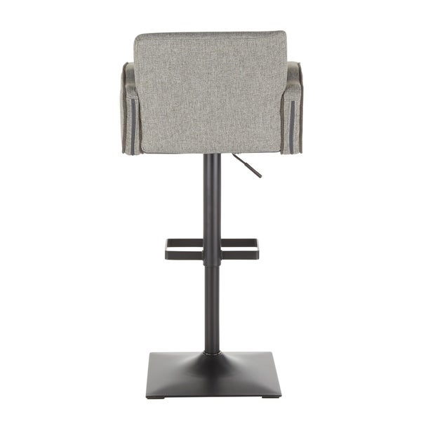 Sergio Contemporary Adjustable Bar Stool - N/A