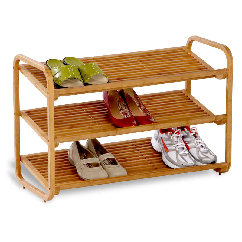 Honey-Can-Do 20 in. H X 13 in. W X 30 in. L Bamboo Shoe Rack