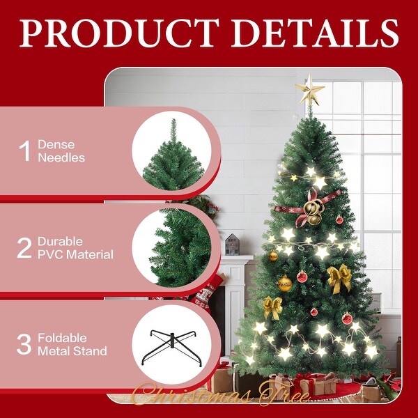 Artificial Christmas Trees With Foldable Metal Stand (6 / 7.5 / 9 ft.)