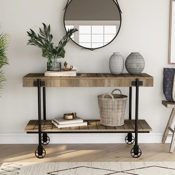 Hyssop Industrial 47-in Console Table by Furniture of America