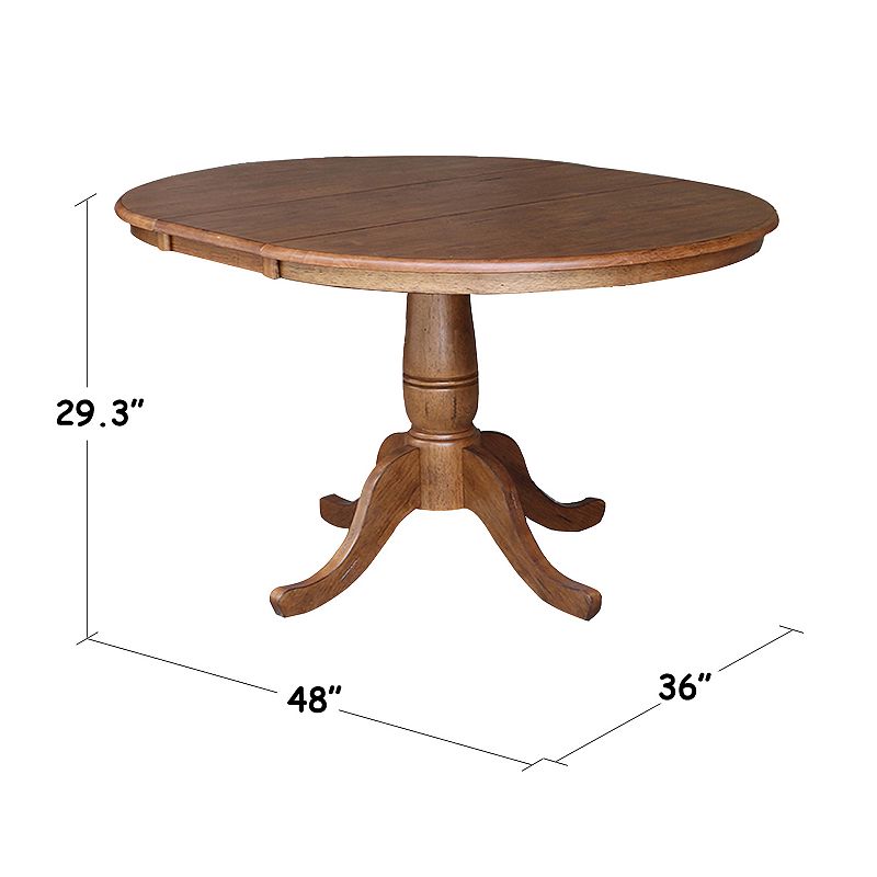 International Concepts 36-in. Round Drop-Leaf Dining Table