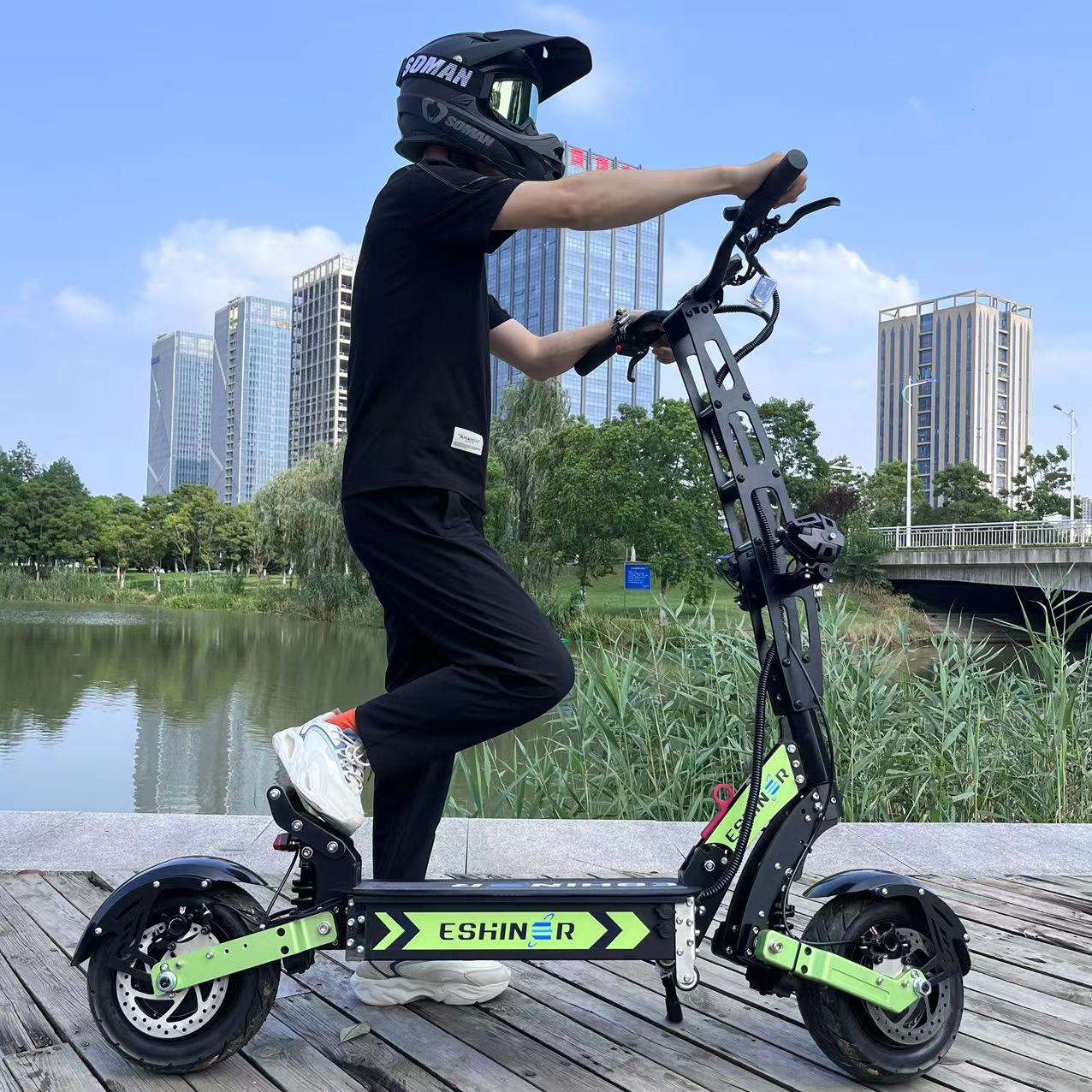 Recommend Fast E Scooter 60V 6000W Twist Throttle Waterproof Dual Motor Drive Electric Scooter Adults Electric City Bike For Men