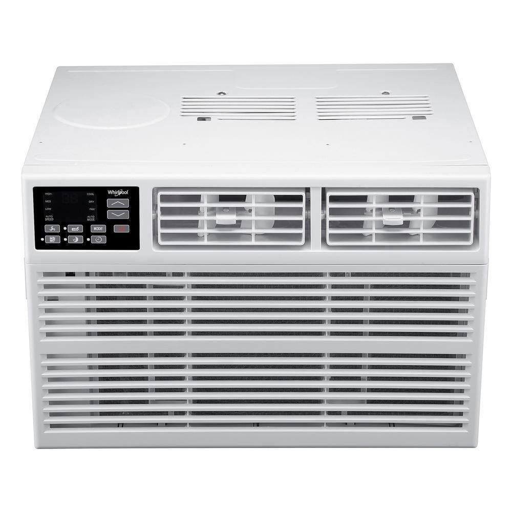 Whirlpool Energy Star 10000 BTU 115-Volt Window-Mounted Air Conditioner w Remote Control AC for Rooms up to 450 sq. ft. Timer WHAW101CW