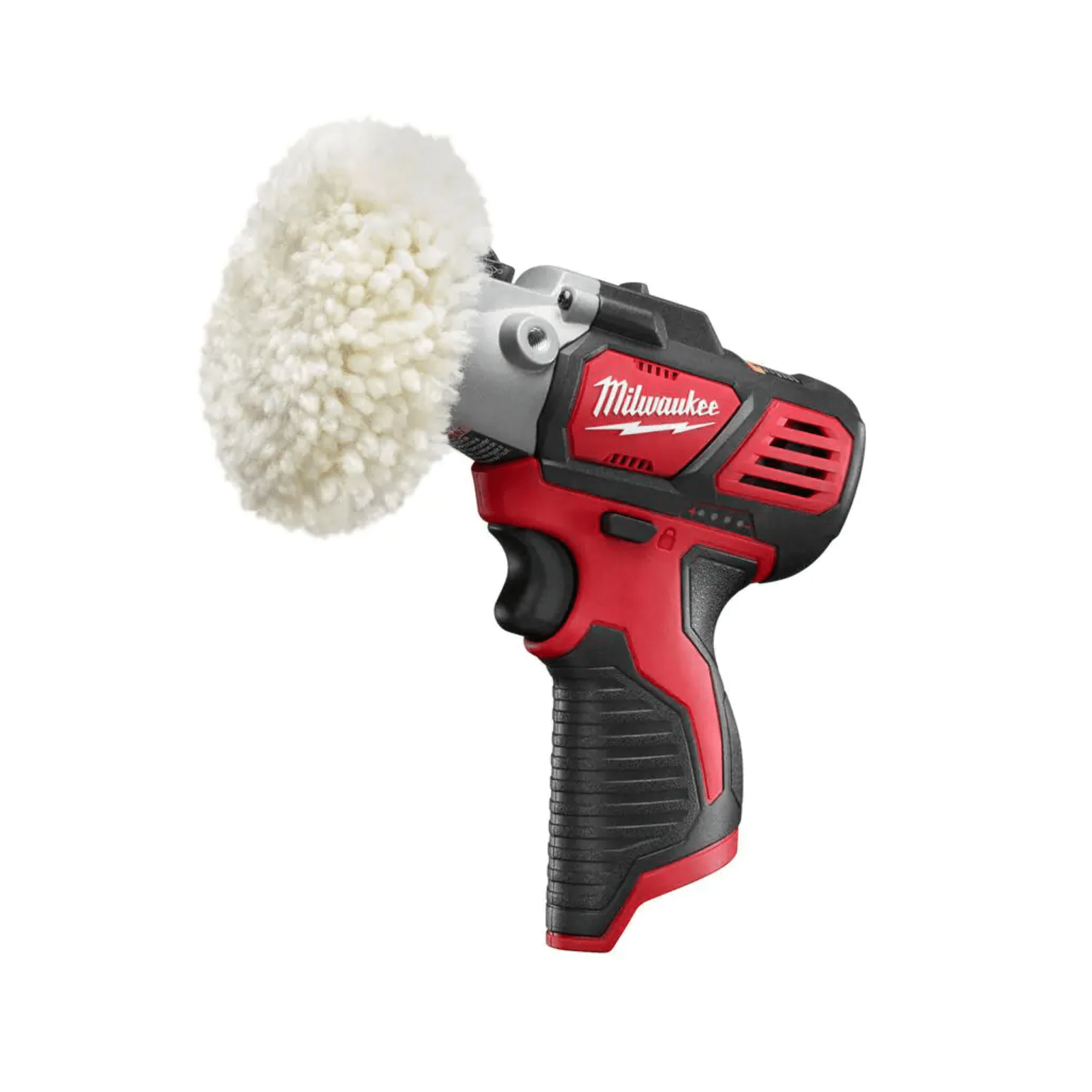 Milwaukee M12 12VLithium-Ion Cordless 3/8 in. Ratchet with M12 Variable Speed Polisher/Sander and 6.0 Ah XC Battery Pack (2457-20-2438-20-48-11-2460)