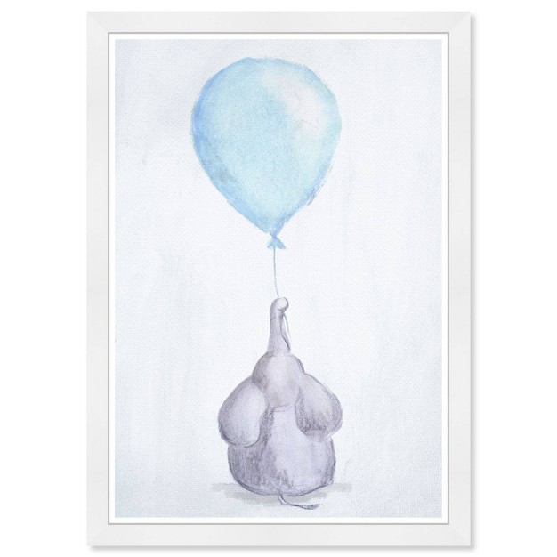 X 21 quot My Blue Balloon Animals Framed Art Print Wynwood Studio