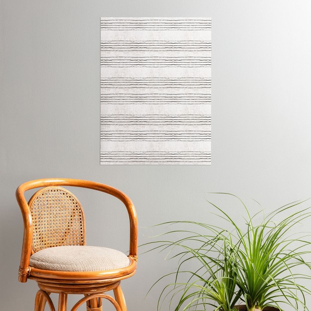 Holli Zollinger Linen Stripe Rustic Poster Society6