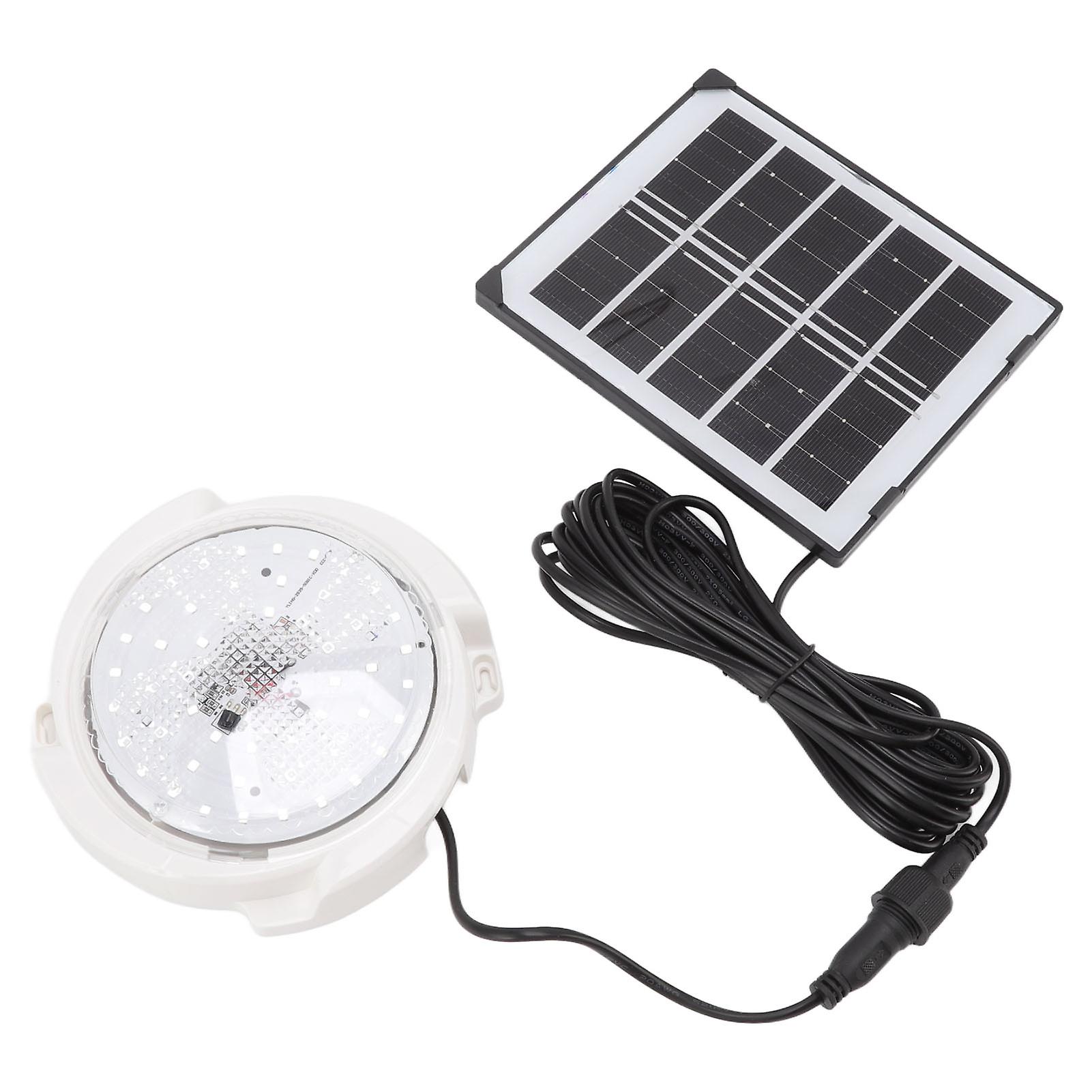 Solar Ceiling Light 2 Control Modes 50 Lamp Beads Adjustable Solar Ceiling Lamp for Indoor 45W