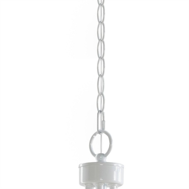 Ellie 6 light Chandelier White 510 Design