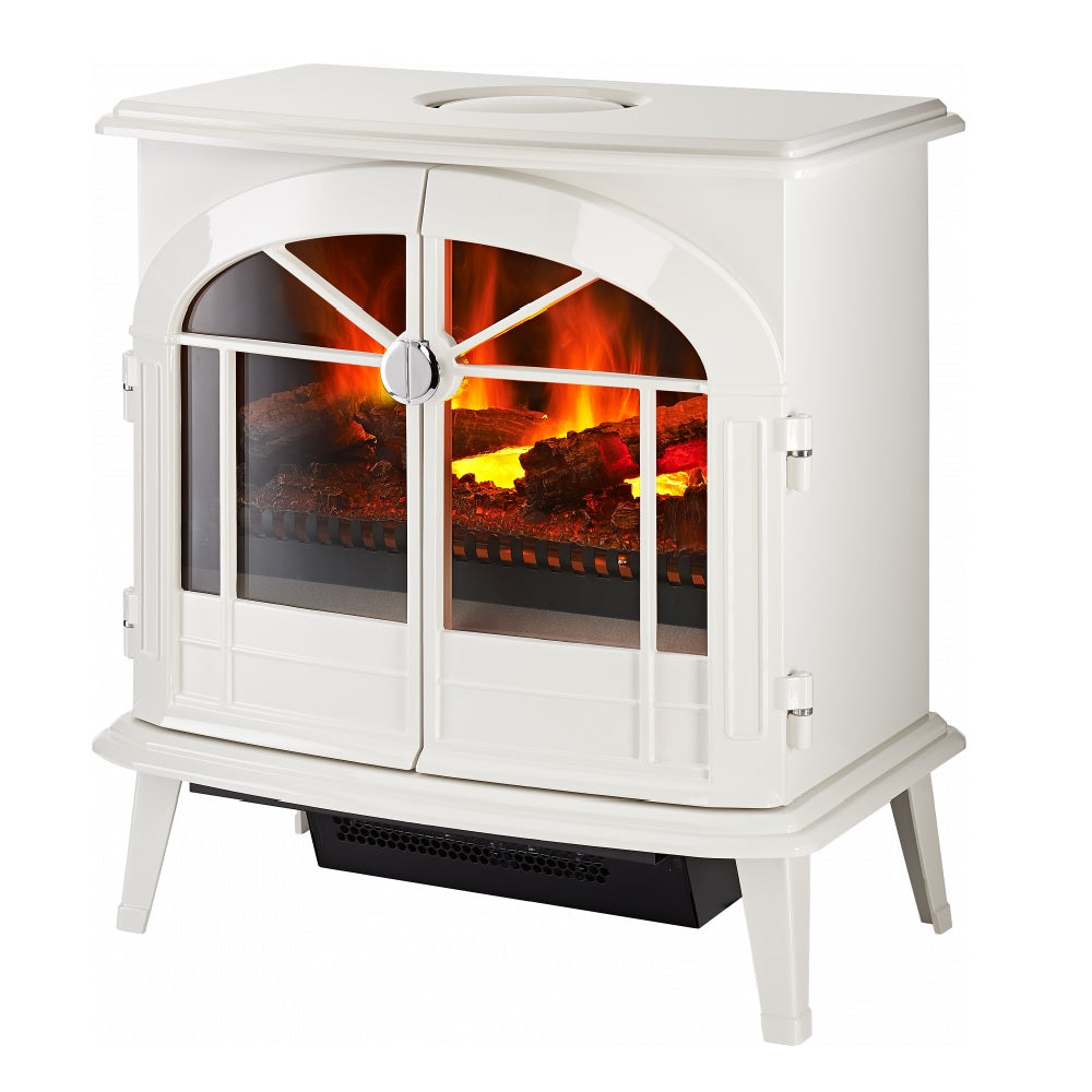 Dimplex MRB20 Meribel Creamy White Cast Iron Optimyst Electric Stove 2kW