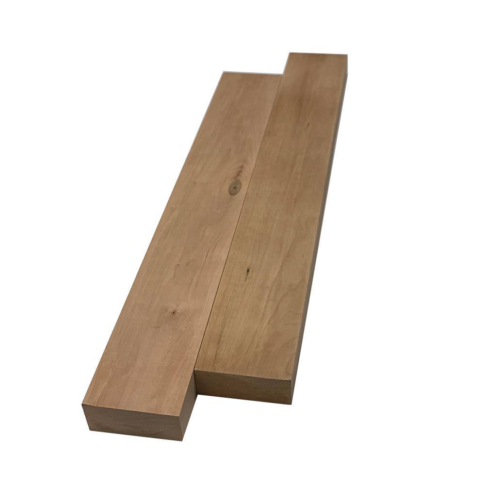 Swaner Hardwood 2 in. x 4 in. x 2 ft. Cherry S4S Board (2-Pack) OL08031624CE