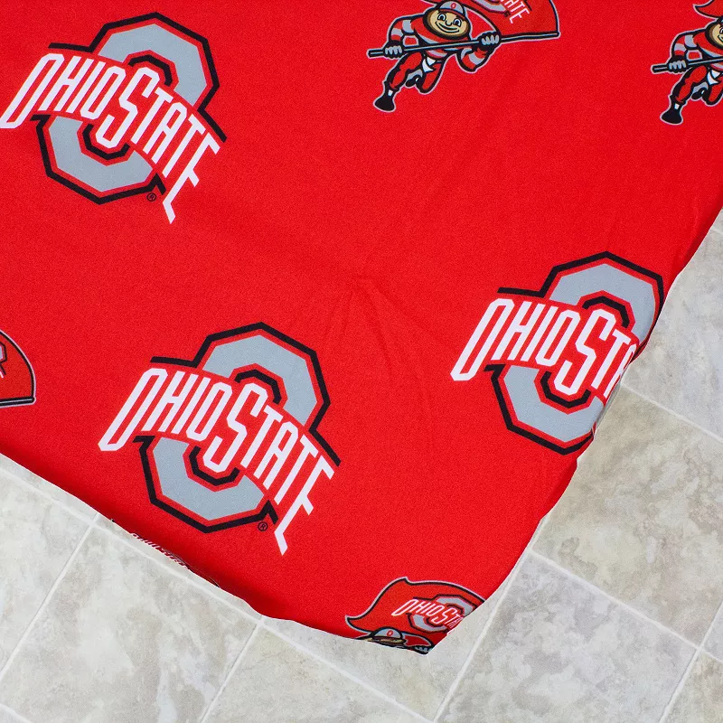 NCAA Ohio State Buckeyes Tailgate Fitted Tablecloth， 72 x 30