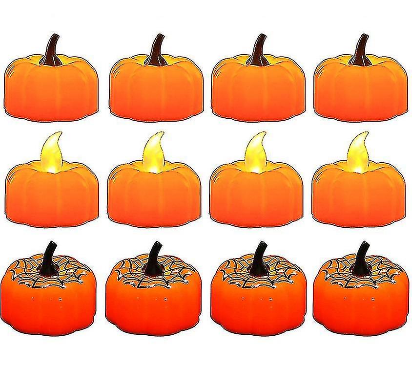 Halloween 12 Pack Led Pumpkin Lights