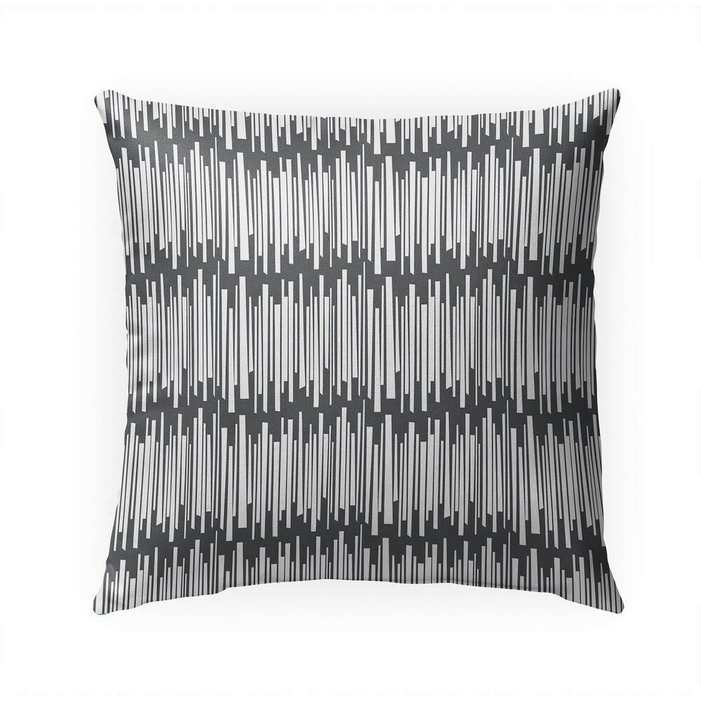 COLUMN GREY IndoorOutdoor Pillow By Kavka Designs   18X18