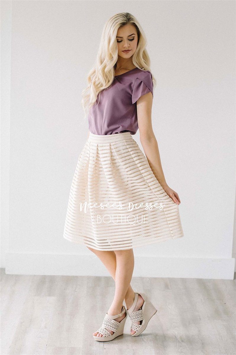 Dusty Lavender Chiffon Top