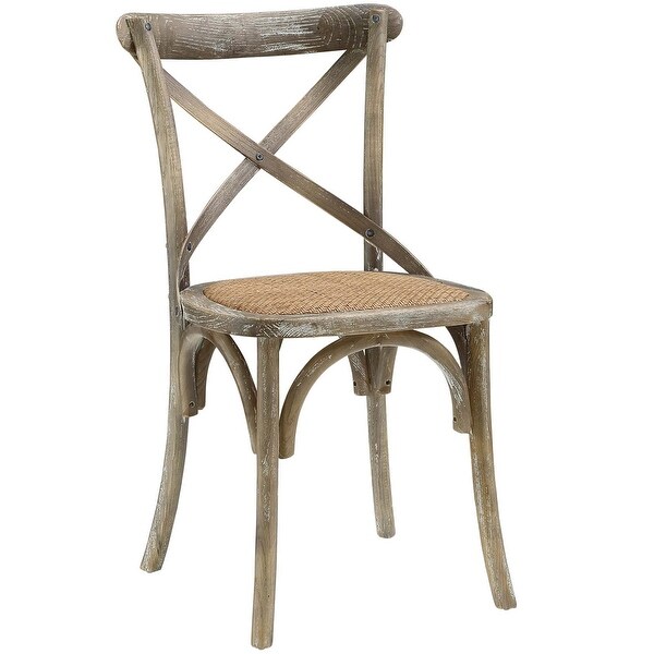 Winston Country Style Cross Back Grey Dining Chair